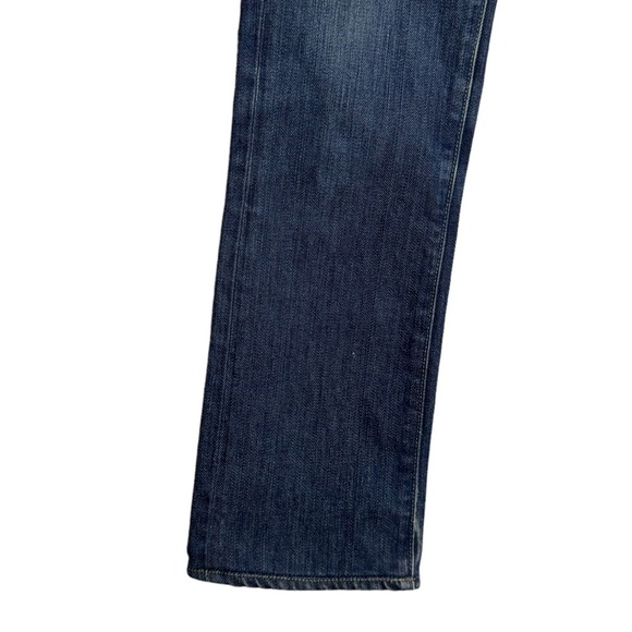 Paige Low Rise Bootcut Y2K Medium Wash Blue Jeans Whiskering Fading 25 - Picture 5 of 16